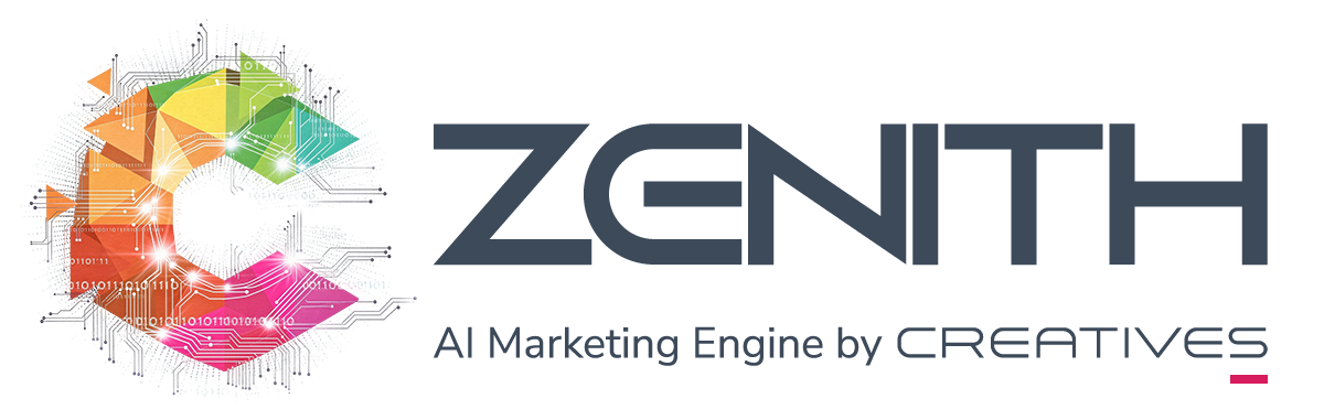 ZENITH AI Marketing Engine by Creatives - AI-powered marketing strategy and business growth intelligence logo.
